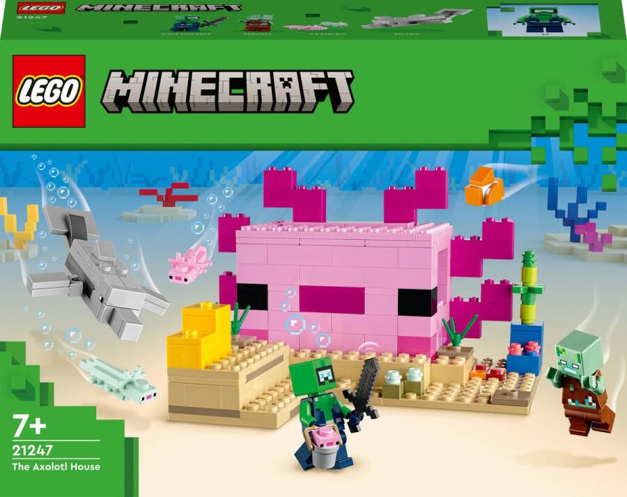 LEGO MineCraft 21247 Het Axolotl-huis