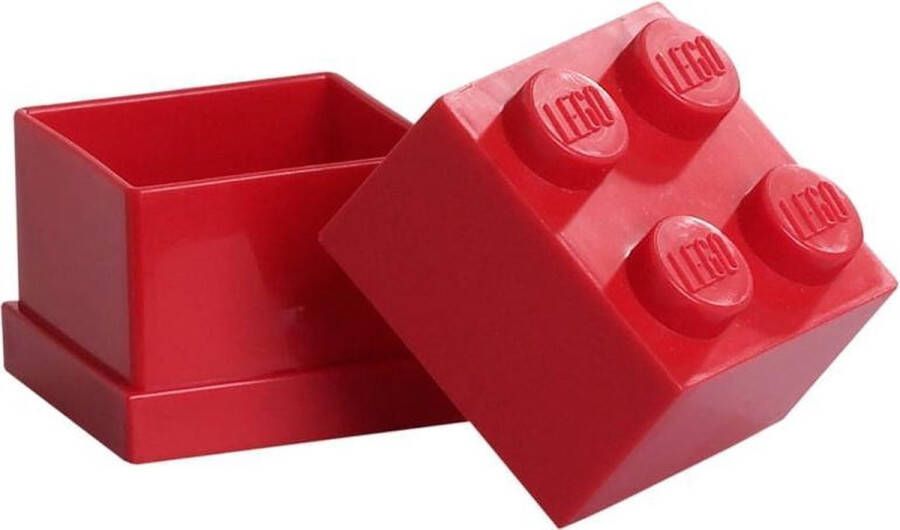 LEGO Mini 4 Opbergbox 60 ml Kunststof Rood