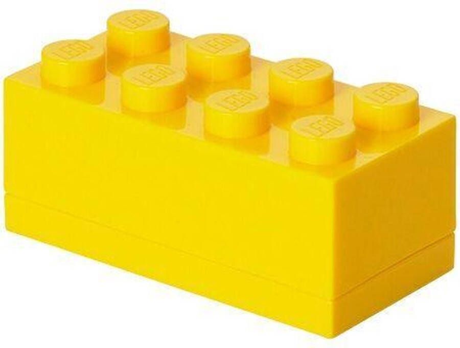 LEGO mini-opbergsteen 8 noppen 4 6 x 9 2 cm polypropeen geel