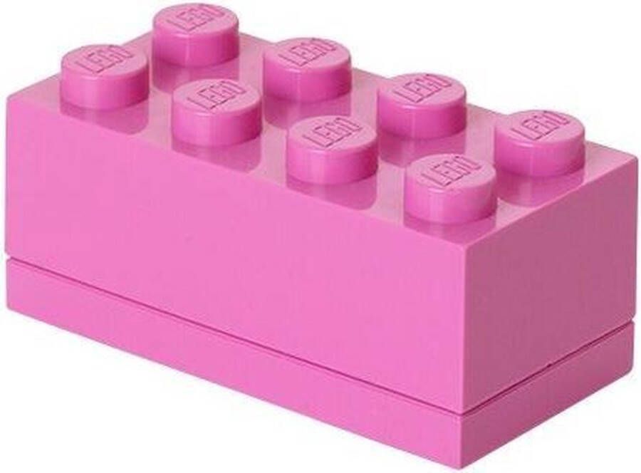 LEGO Opbergbox Mini Brick 8 Polypropyleen Roze