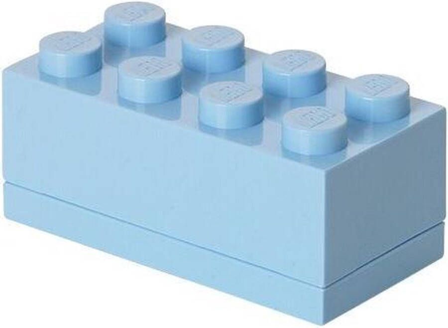 LEGO Mini Box 8 Opbergbox 180 ml Kunststof Lichtblauw