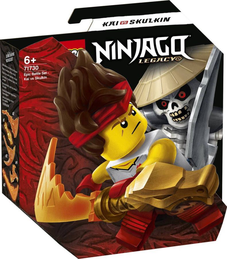 LEGO NINJAGO Epische Strijd Set Kai tegen Skulkin 71730