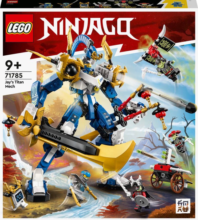 LEGO Ninjago 71785 Jay's titan mech set met actiefiguur