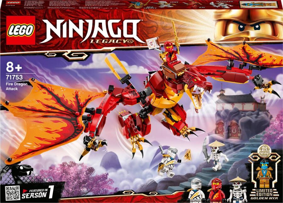 LEGO Ninjago Legacy Vuurdraak Aanval Speelgoed 71753