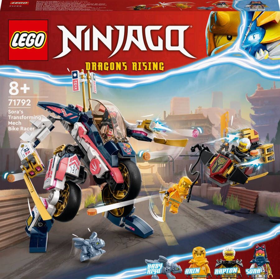 LEGO 71792 Ninjago Sora?s transformerende mecharacemotor (4117920)