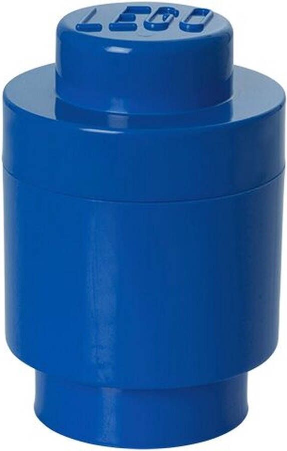 LEGO Opbergbox Brick 1 Rond Polypropyleen Blauw