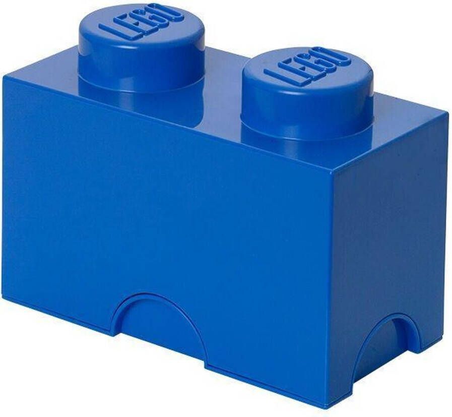 LEGO Opbergbox Brick 2 Polypropyleen Blauw