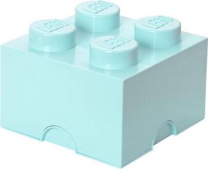 LEGO Brick 4 Opbergbox Lichtblauw