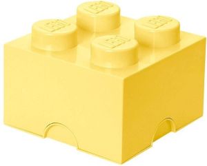 LEGO Opbergbox Brick 4 Pastelgeel