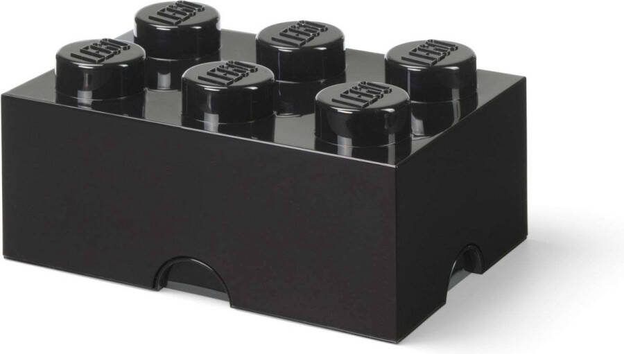 LEGO Opbergbox Brick 6 Nylon Zwart