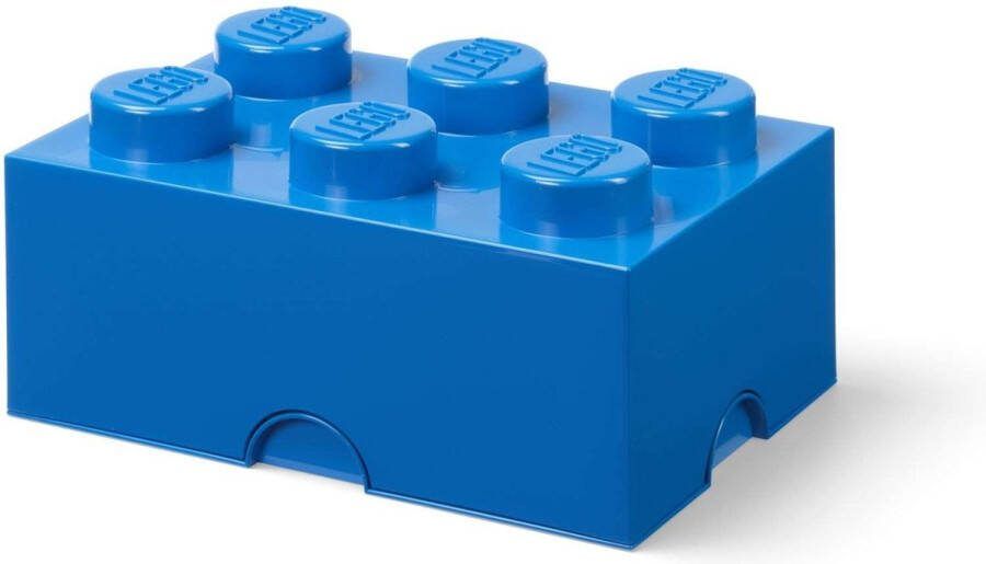 LEGO Opbergbox Brick 6 Polypropyleen Blauw