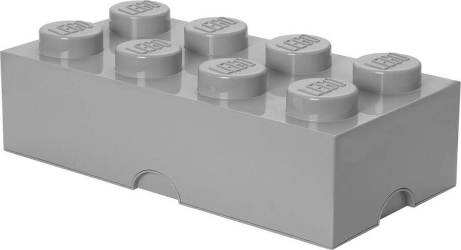 LEGO Opbergbox Brick 8 Polypropyleen Grijs