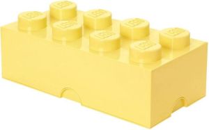 LEGO Opbergbox Brick 8 Pastelgeel