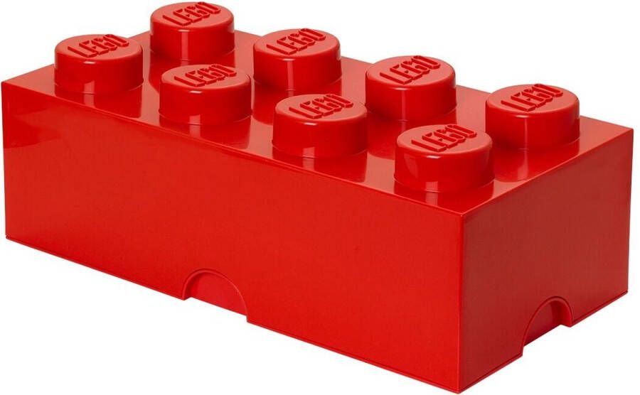 LEGO Opbergbox Brick 8 Rechthoek 12 liter Stapelbaar Kunststof Blauw