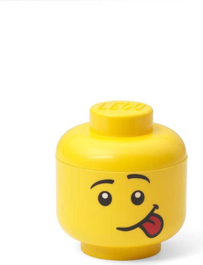 LEGO Opbergbox Hoofd Silly Mini Polypropyleen Geel