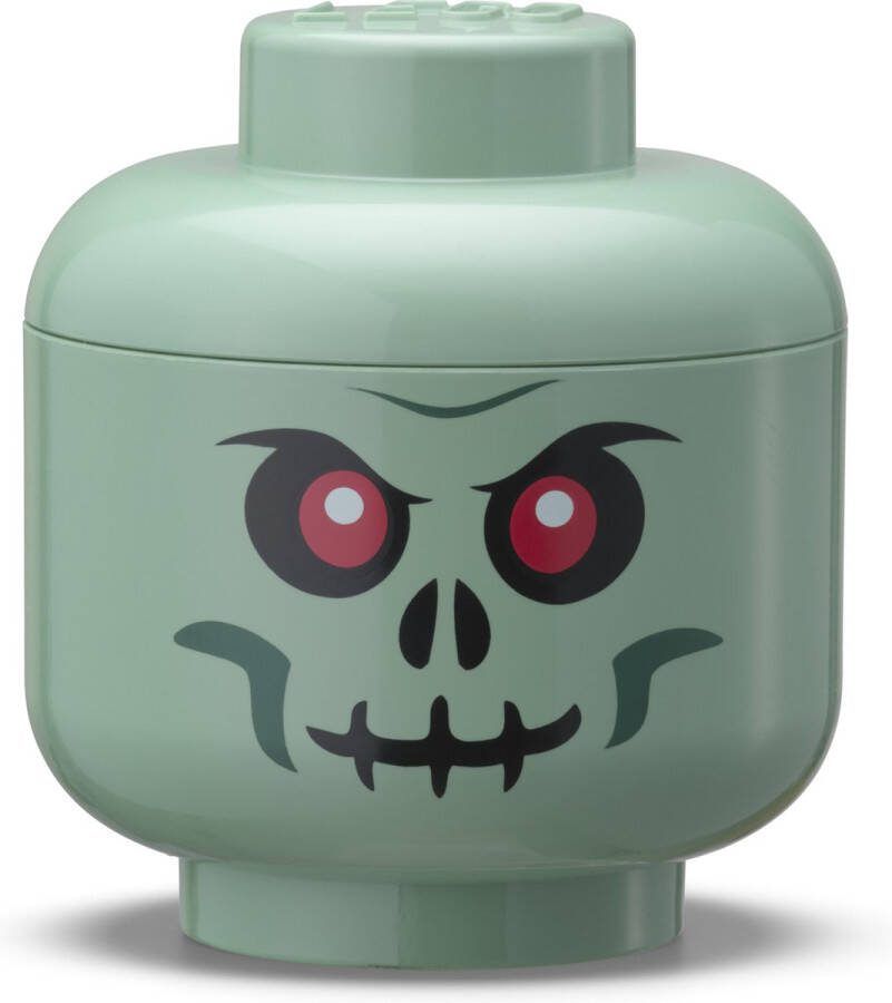 LEGO Opbergbox Hoofd Skelet Groen Mini Polypropyleen Groen