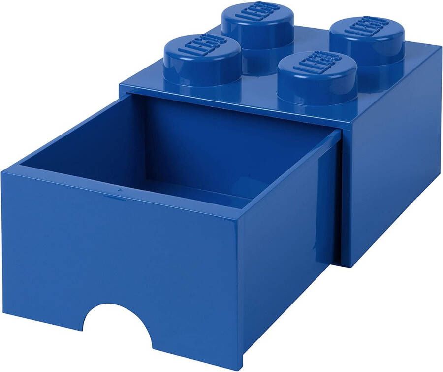 LEGO Opbergbox met Lade Brick 4 Polypropyleen Blauw