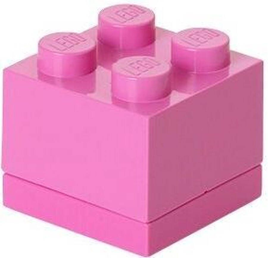 LEGO Set van 2 Opbergbox Mini 4 Roze