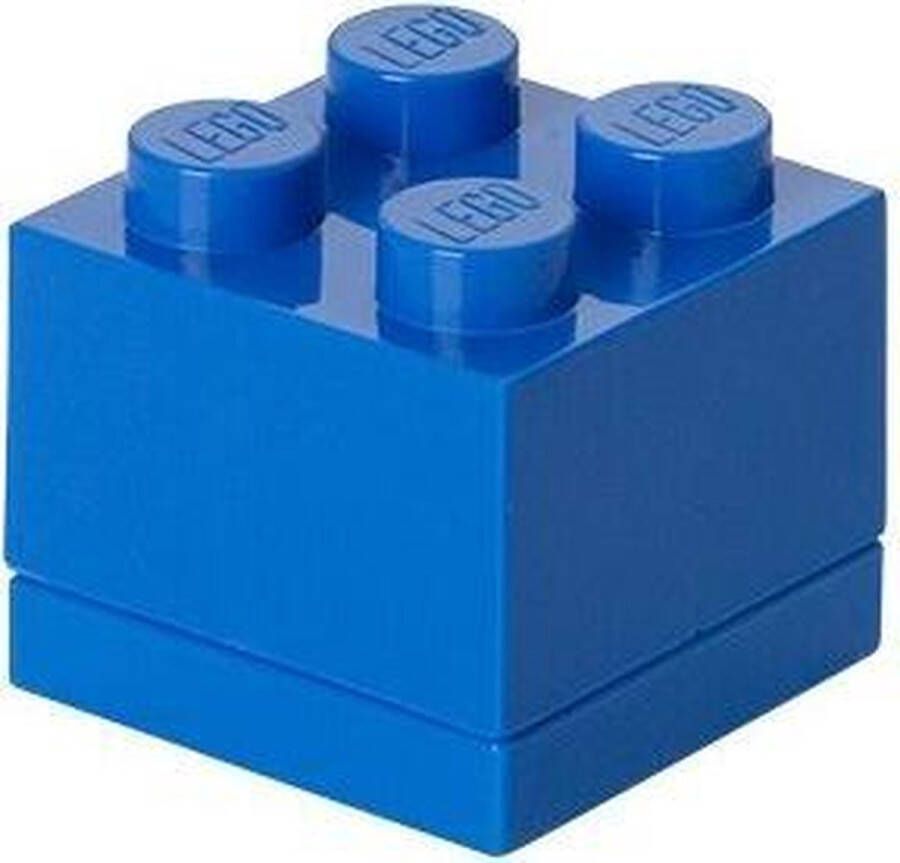 LEGO Opbergbox Mini Brick 4 Polypropyleen Blauw