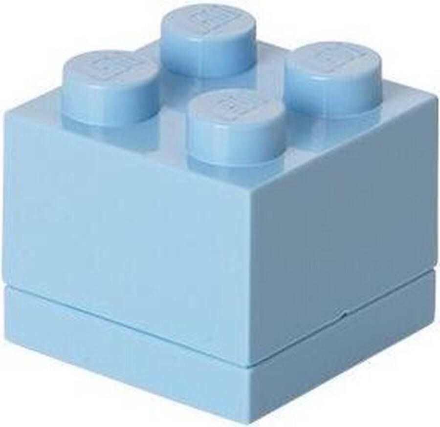 LEGO Opbergbox Mini Brick 4 Polypropyleen Blauw