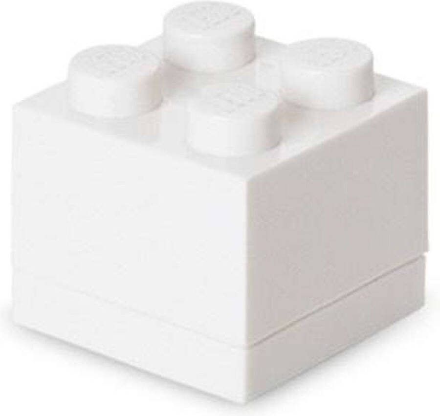 LEGO Opbergbox Mini Brick 4 Polypropyleen Wit