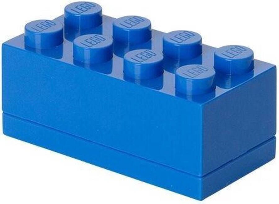 LEGO Opbergbox Mini Brick 8 Polypropyleen Blauw