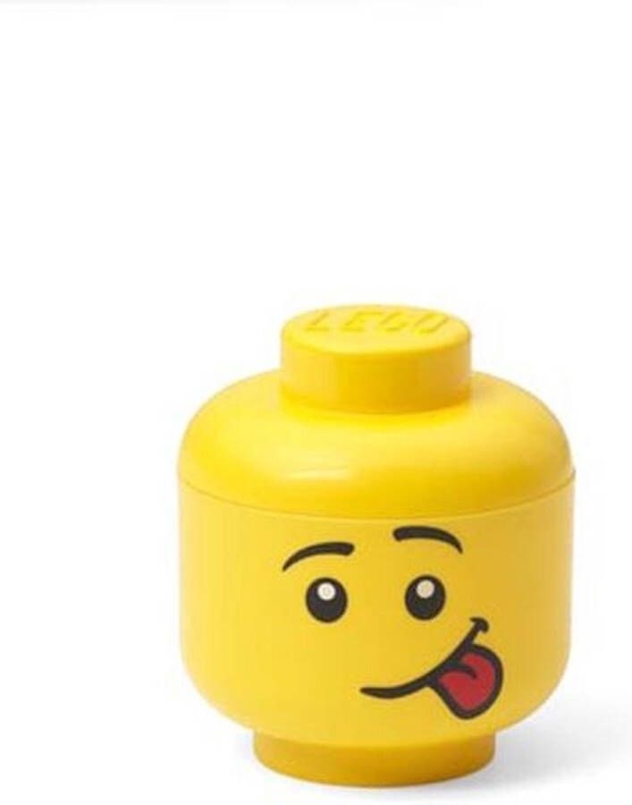 LEGO Opbergdoos -hoofd Silly Geel Polypropyleen