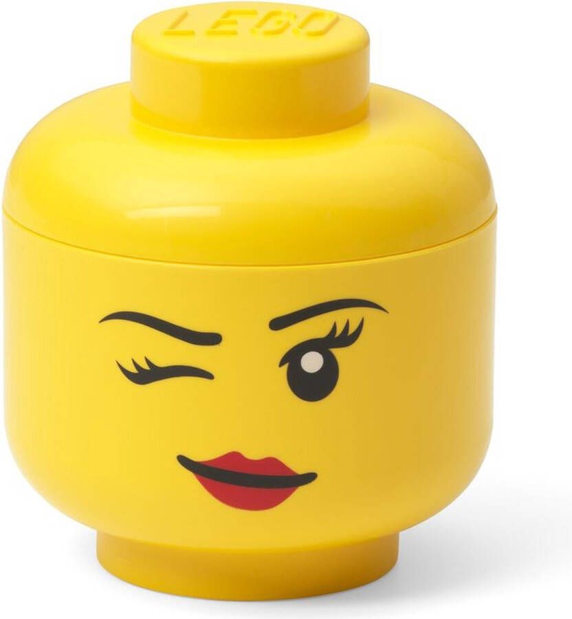 LEGO Opbergdoos -hoofd Winky Geel Polypropyleen