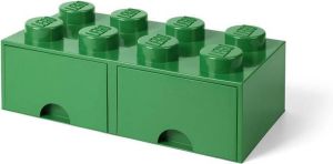 LEGO Brick 8 Opberglade Donkergroen