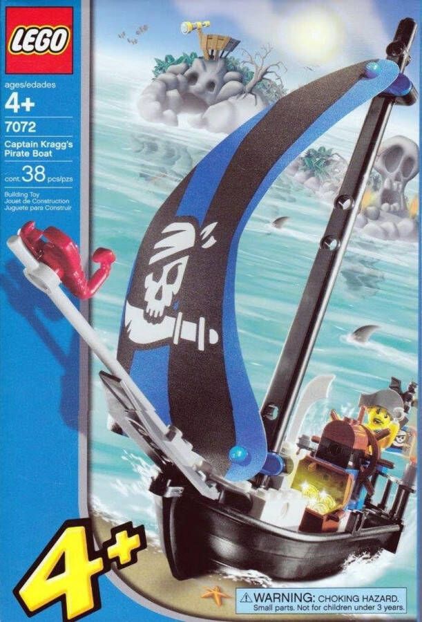 LEGO Piraten Kapitein Kragg's Piratenboot 7072