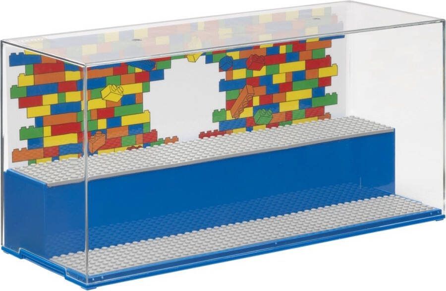 LEGO Vitrine Iconic Minifigure Polypropyleen Blauw