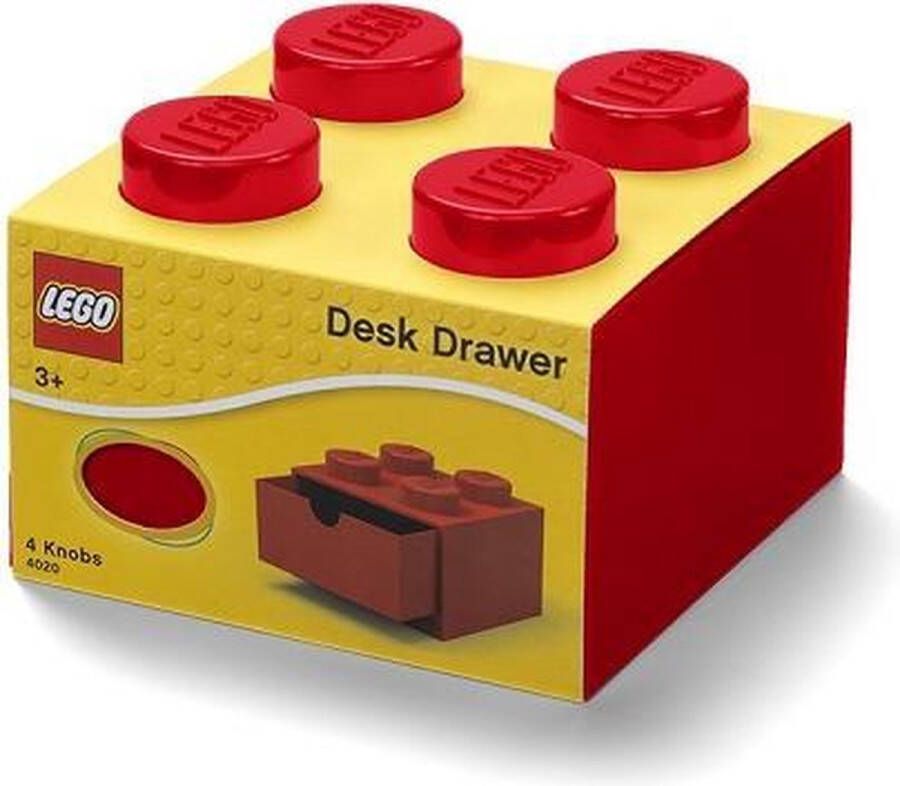 LEGO Set van 2 Bureaulade Brick 4 Rood