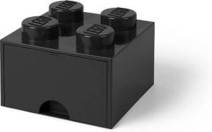 LEGO Set van 4 Bureaulade Brick 4 Zwart