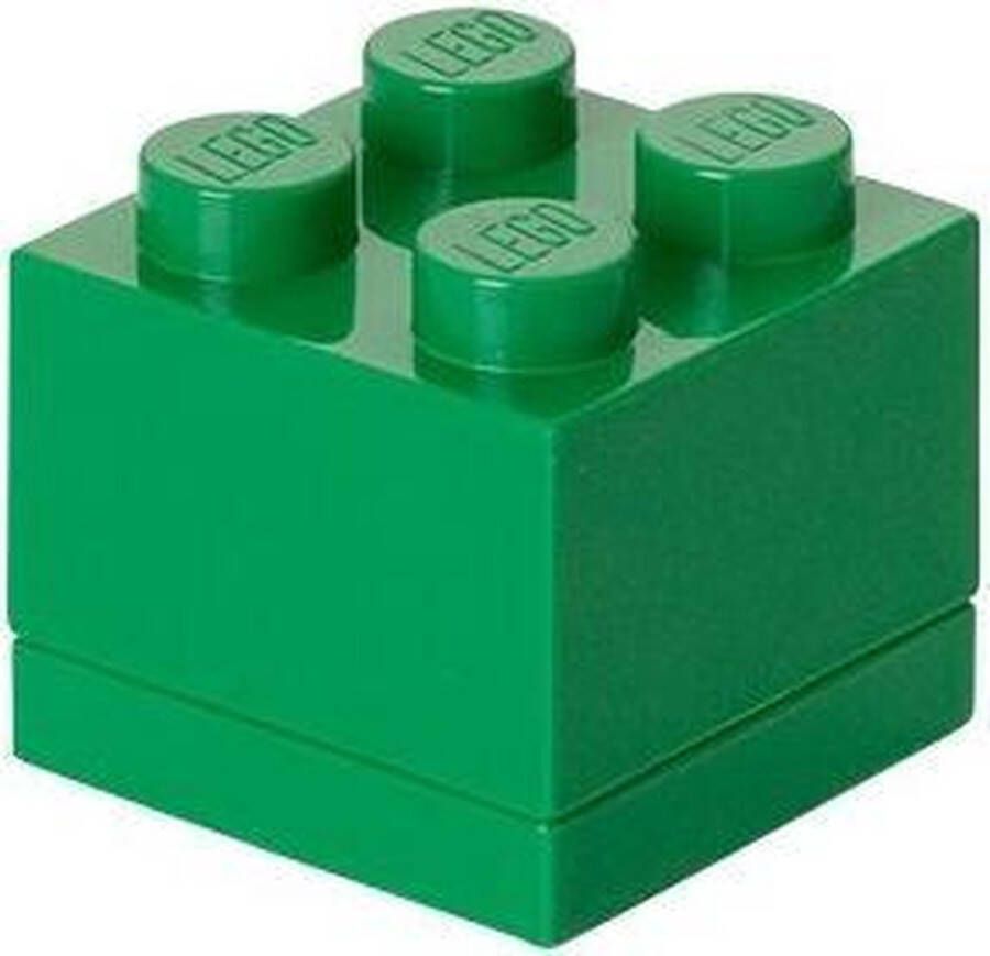 LEGO Set van 6 Opbergbox Mini 4 Groen