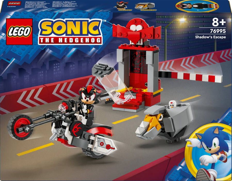 LEGO Sonic the Hedgehog Shadow the Hedgehog ontsnapping Actiefiguren en Motor Speelgoed 76995