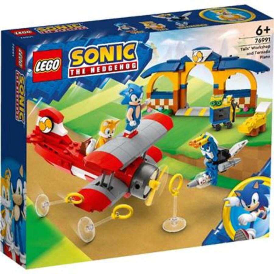 LEGO Sonic the Hedgehog Tails' werkplaats en Tornado vliegtuig 76991