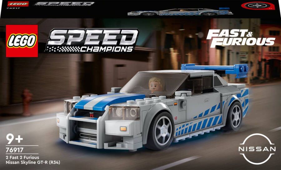 LEGO 76917 Speed Champions 2 Fast 2 Furious Nissan Skyline GT-R (R34)