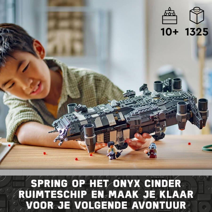 LEGO Star Wars Skeleton Crew De Onyx Cinder Bouwbaar Ruimteschip Speelgoed voor Kinderen 75374