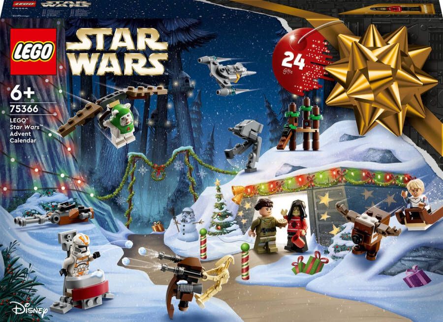 LEGO Star Wars Adventskalender 2023 Set met 24 Cadeautjes 75366