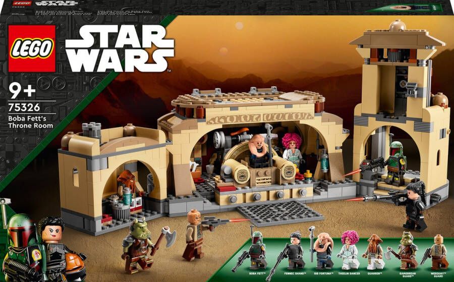 LEGO Star Wars 75326 Boba Fett&apos;s troonzaal speelgoed