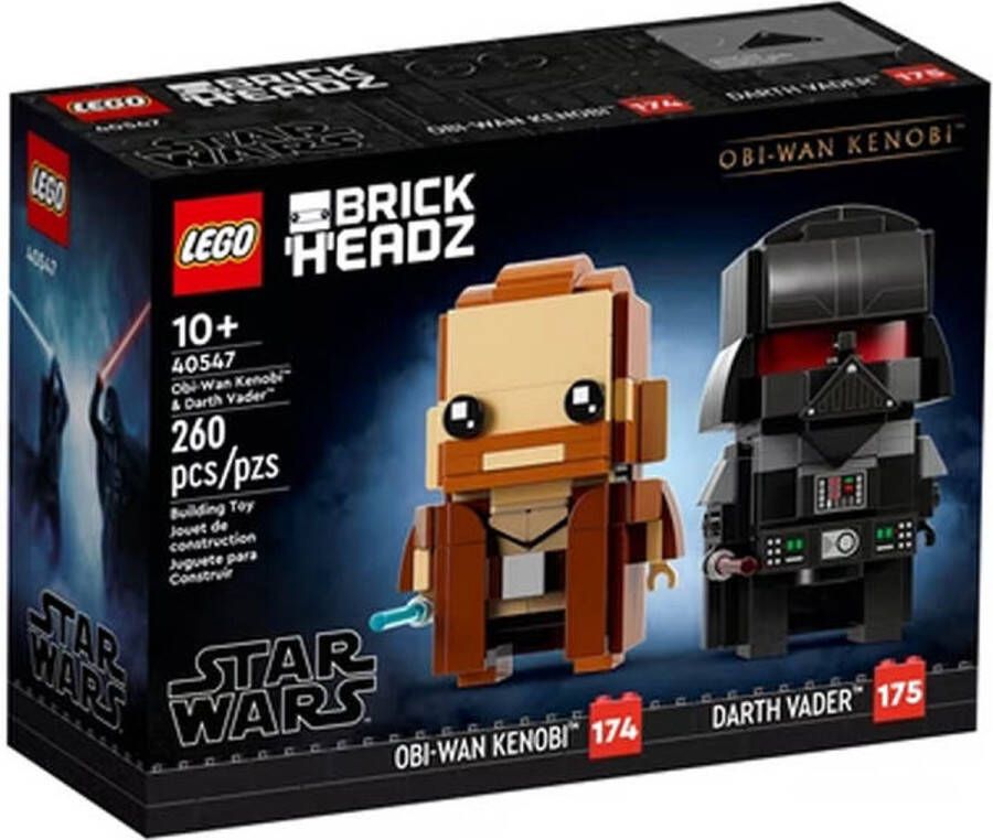 LEGO Star Wars Brickheadz 40547 Obi-Wan Kenobi™ & Darth Vader™