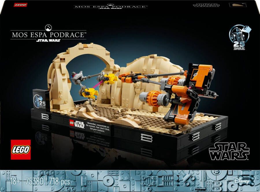 LEGO Star Wars Mos Espa Podrace diorama The Phantom Menace Bouwpakket voor Volwassenen 75380