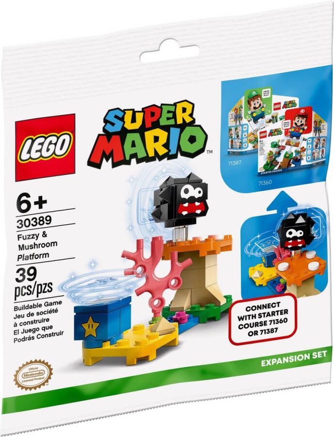LEGO Super Mario 30389 Fuzzy en het Paddenstoelplatform (polybag)