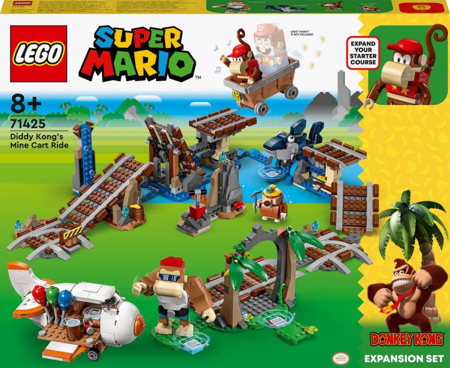 LEGO Super Mario Uitbreidingsset: Diddy Kongs mijnwagenrit 71425