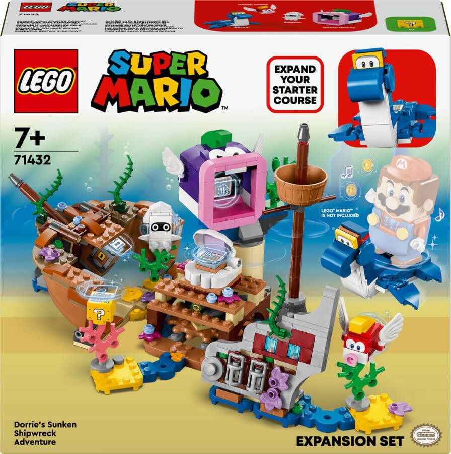 LEGO Super Mario Uitbreidingsset: Dorries gezonken scheepswrak Rollenspellen Kinderspeelgoed 71432