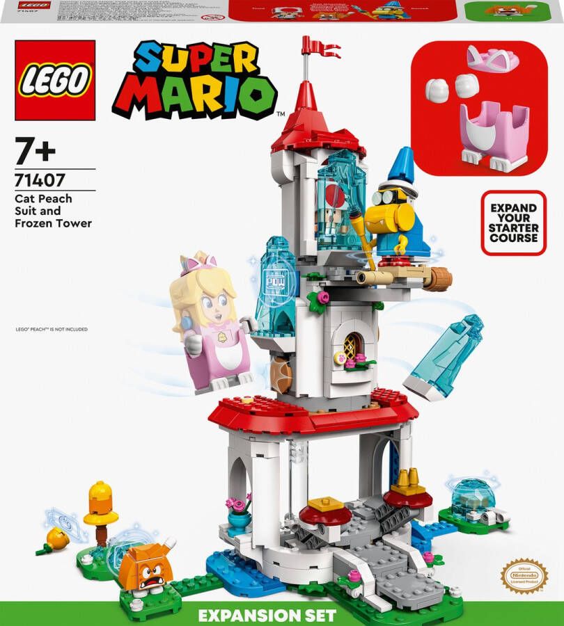 LEGO Super Mario 71407 uitbreidingsset: kat-peach-uitrusting en ijstoren