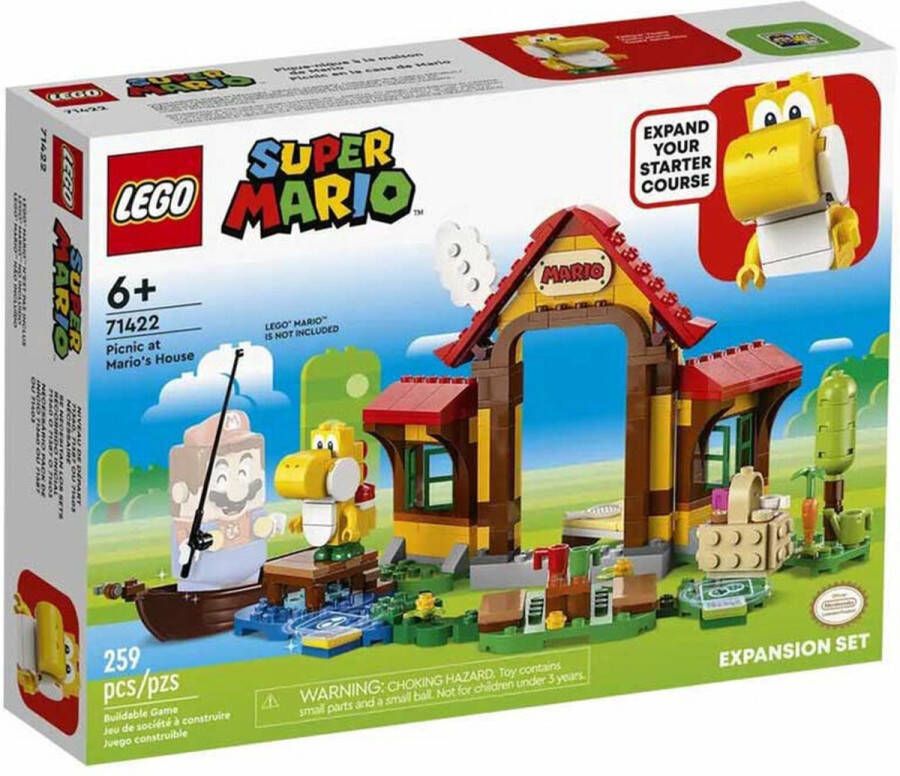 LEGO 71422 Super Mario Uitbreidingsset: Picknick bij Mario&apos;s huis Set met Yoshi