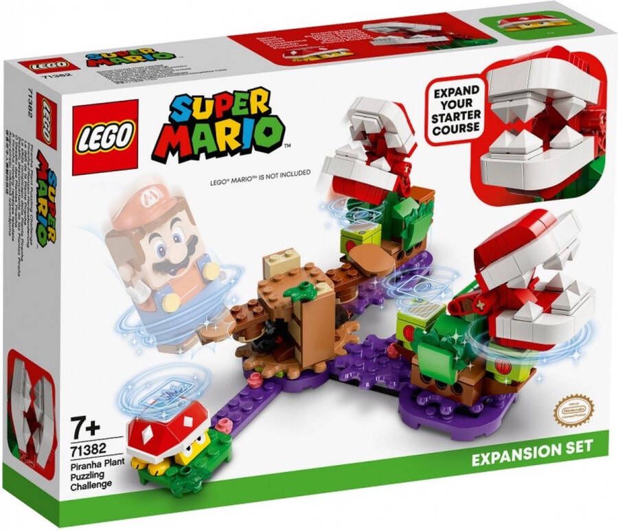 LEGO Super Mario ™ 71382 Piranha Plant Challenge uitbreidingsset te combineren met het Super Mario ™ Starter Pack