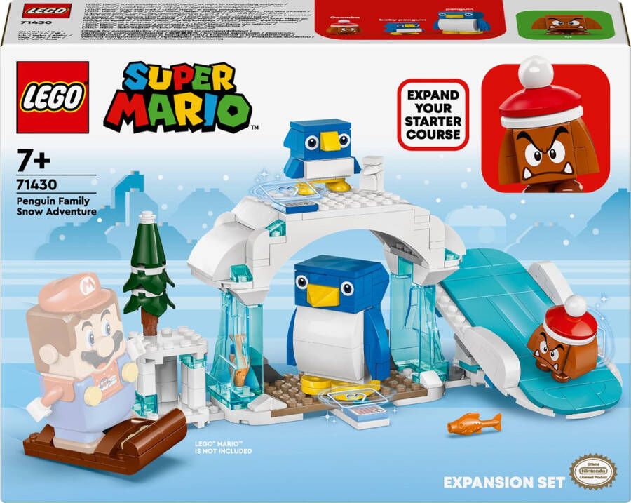 LEGO Super Mario Uitbreidingsset: Sneeuwavontuur met penguin en familie 71430