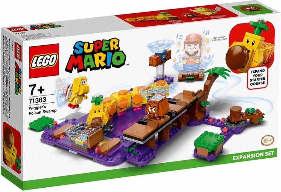 LEGO Super Mario ™ 71383 Wiggler&apos;s Poisonous Marsh uitbreidingsset verzamelspel met Goomba en Koopa Paratroopa